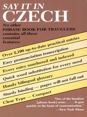 cover image of Say It in Czech